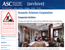 Tablet Screenshot of acousticsciences.net
