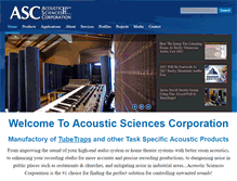 Tablet Screenshot of acousticsciences.com